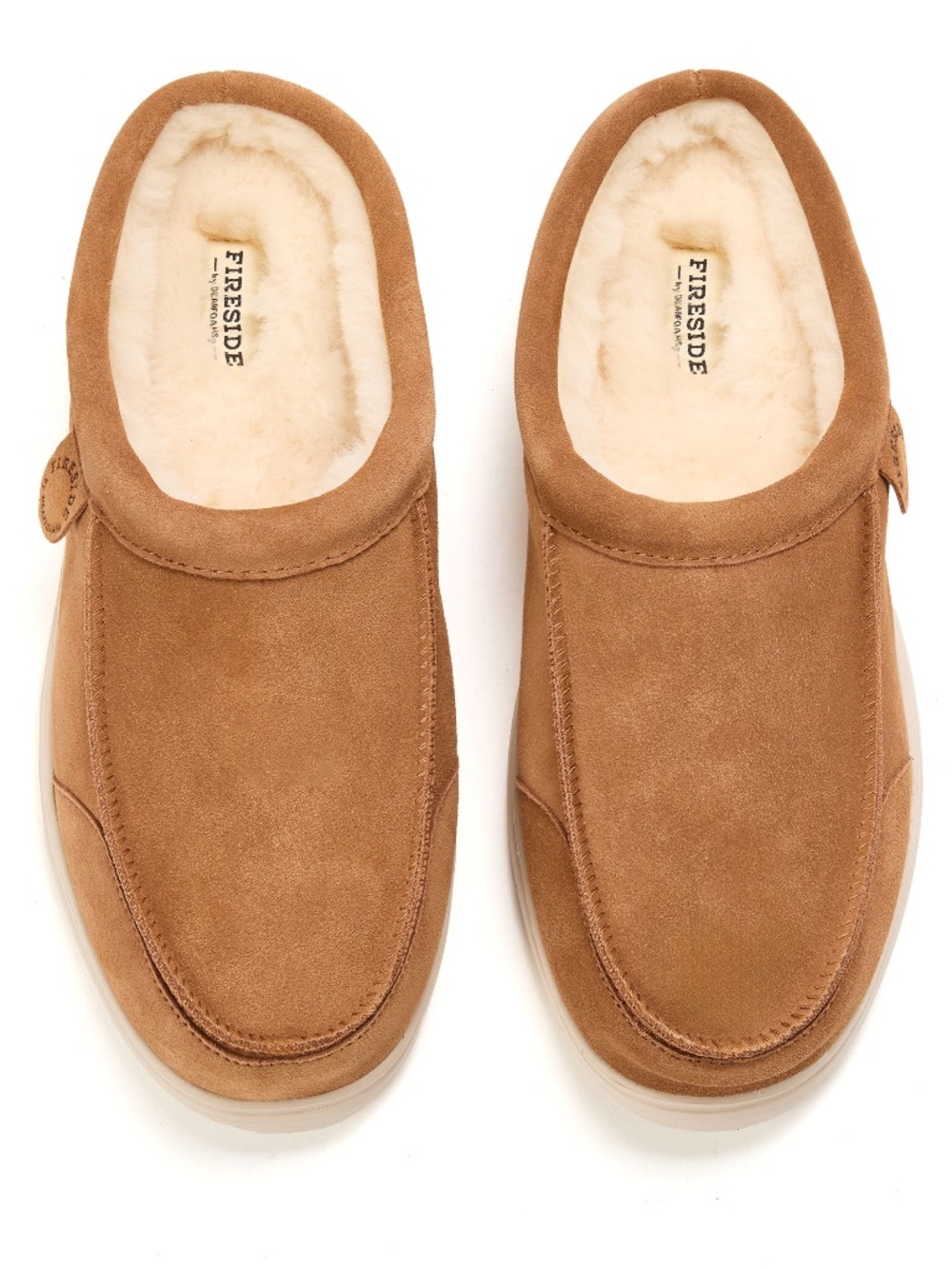 Men's Fireside by Dearfoams Lithgow Genuine Shearling Clog Size 10 NWT
